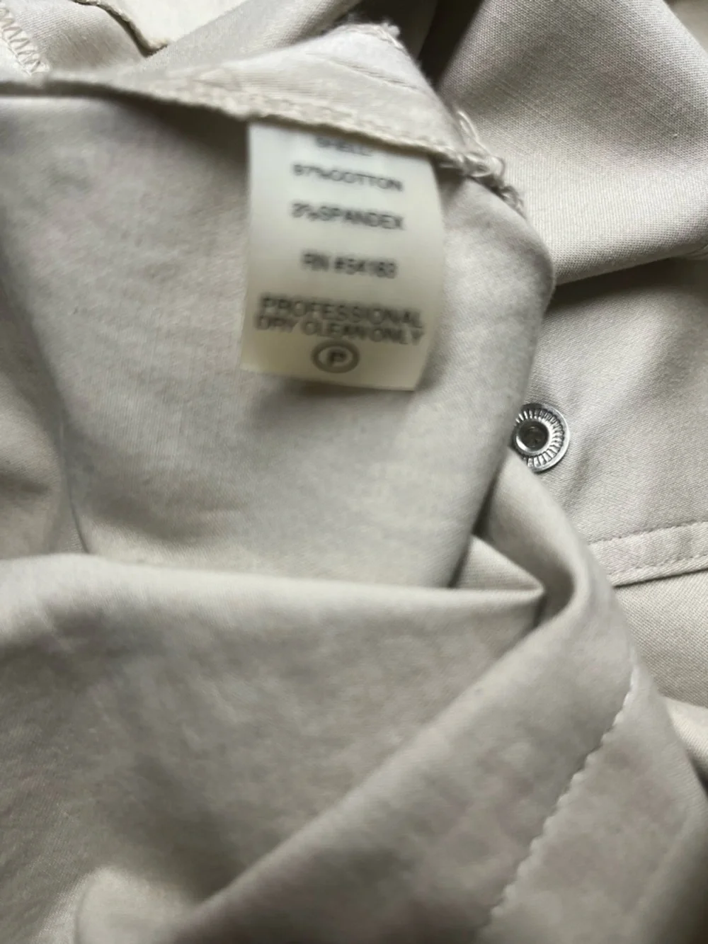 Calvin Klein Light Beige Collar Blouse - Picture 5 of 5